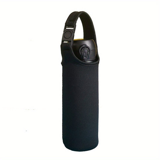Outdoor Water Bottle Cover Pouch w/ Shoulder Strap Leak Proof Insulation Bag