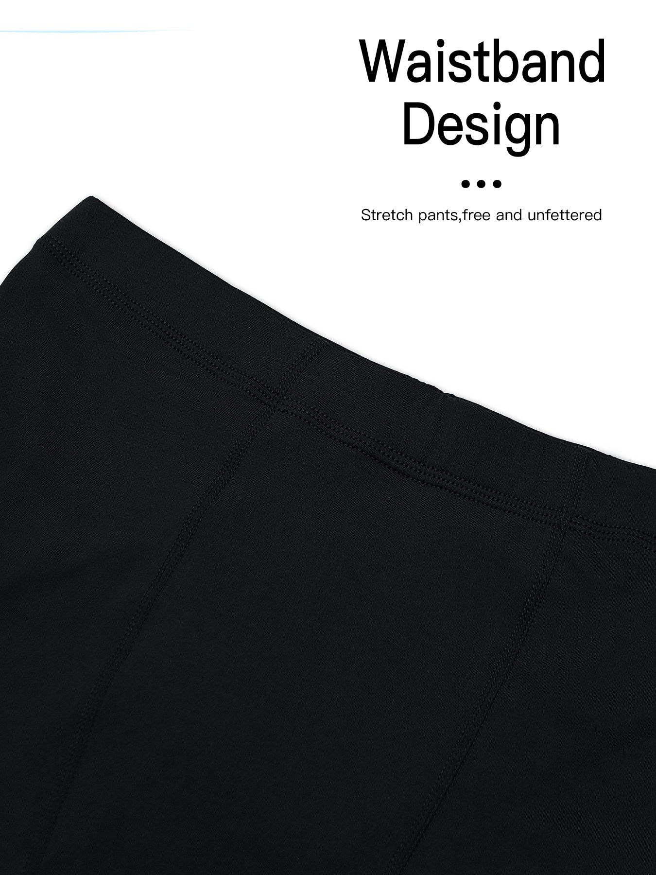 Men's Thermal Solid Stretch Tight Long Compression Pants Activewear