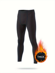 Men's Thermal Compression Pants Gym Leggings Quick Dry