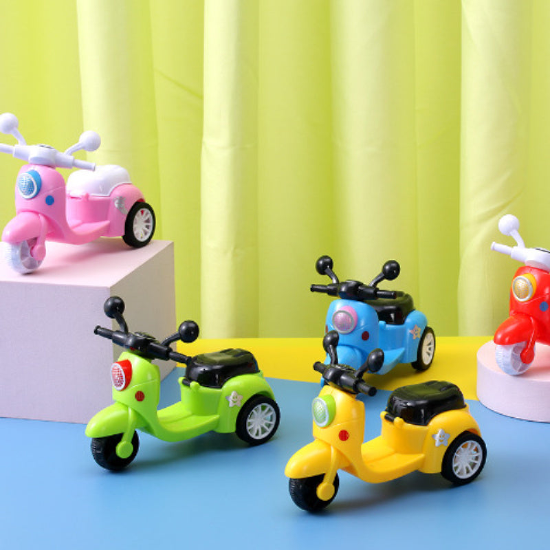 Pull Back Car Little Motorcycle Toy Car No Need Pocket Toy Inertia Motorcycle