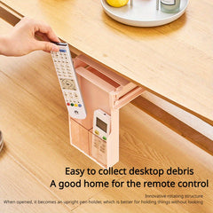 Under Desk Pull Out Wall Hanging Storage Box Office Desktop Stationery Box