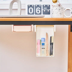 Under Desk Pull Out Wall Hanging Storage Box Office Desktop Stationery Box