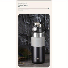 Stainless Steel Thermal Cup With Straw for Camping and Picnic
