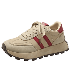 Women's Lace up Platform Sneakers Comfy Non slip Dad Shoes