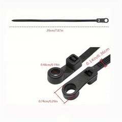 100pcs Cable Ties Reusable Nylon Zip Fasteners