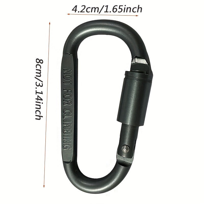 3pcs Aluminum Carabiner Set Durable for Outdoor Hiking Camping