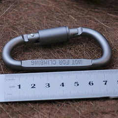 3pcs Aluminum Carabiner Set Durable for Outdoor Hiking Camping