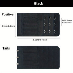 3pcs 3 Hooks Bra Strap Extenders Comfortable Adjustable Bra Band Buckle