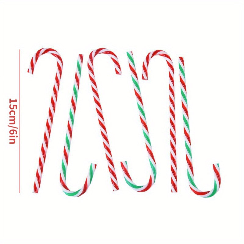 20pcs Candy Canes Acrylic Tree Hanging Ornaments