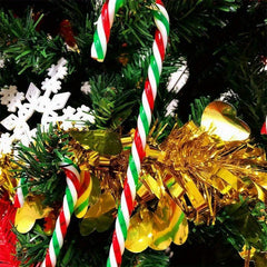 20pcs Candy Canes Acrylic Tree Hanging Ornaments