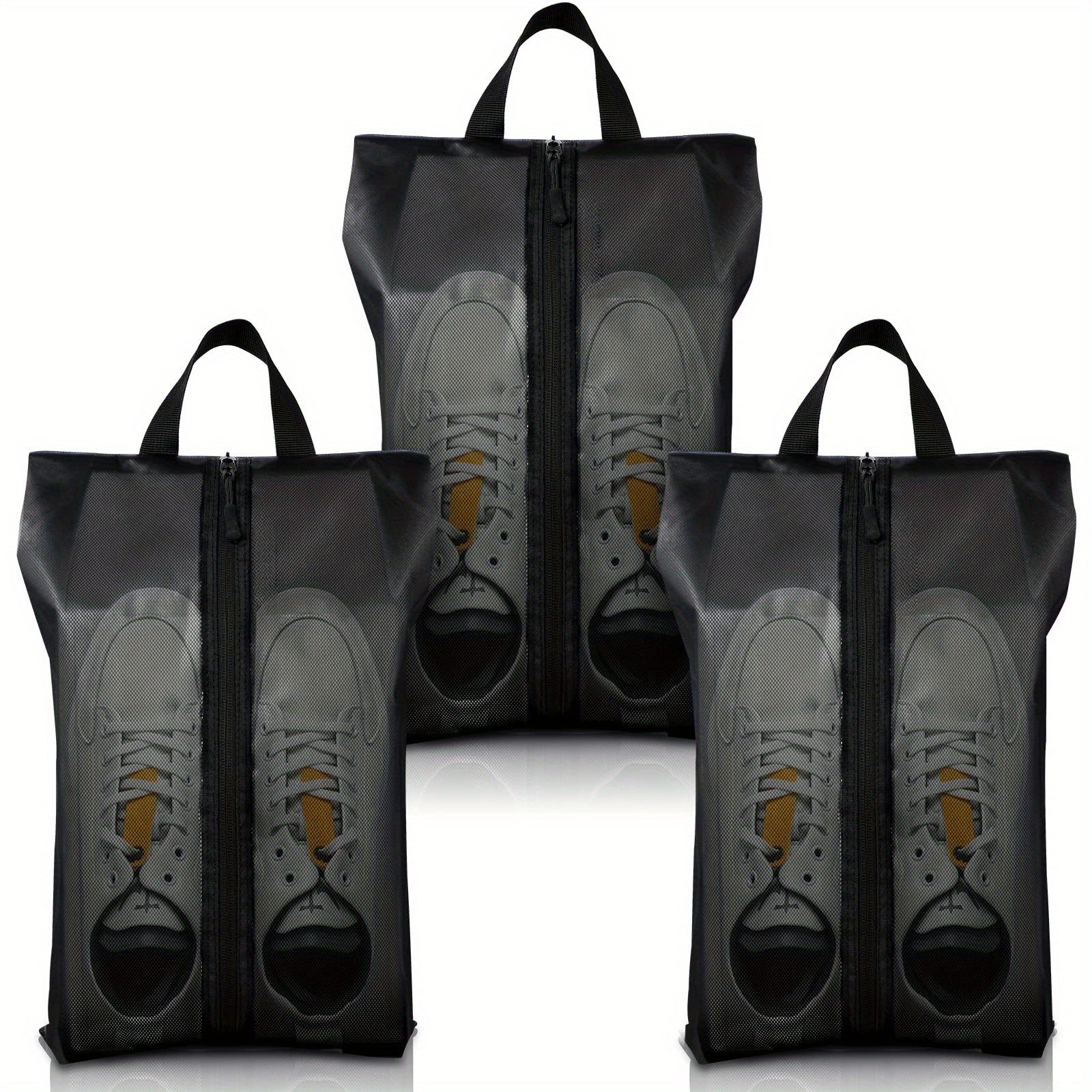 3pc Portable Shoe Bags Travel Dustproof Shoe Storage Organizer Home Organization