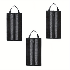 3pc Portable Shoe Bags Travel Dustproof Shoe Storage Organizer Home Organization