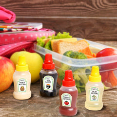 Mini Portable Condiment Bottles - Set of 8 - Travel Size