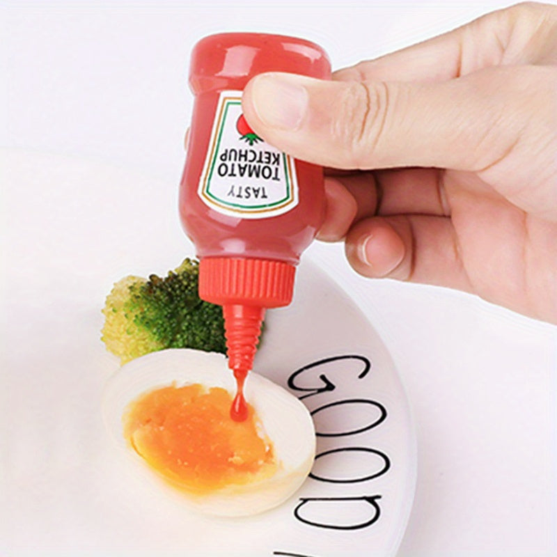 Mini Portable Condiment Bottles - Set of 8 - Travel Size