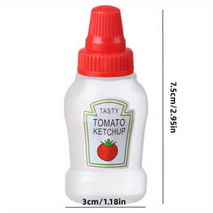 Mini Portable Condiment Bottles - Set of 8 - Travel Size
