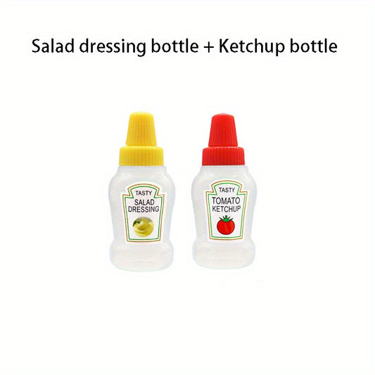 Mini Portable Condiment Bottles - Set of 8 - Travel Size