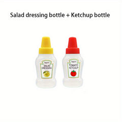 Mini Portable Condiment Bottles - Set of 8 - Travel Size