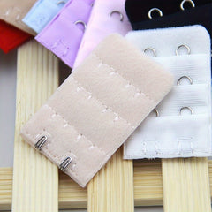10pcs 2 Hooks Bra Strap Extenders Adjustable Comfort Band Buckle Women's Lingeri