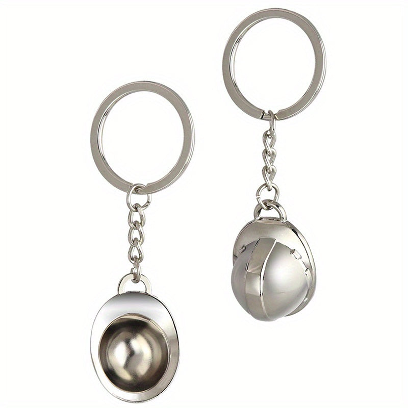 Helmet Keychain Mini Metal Hard Hat Keychain For Men