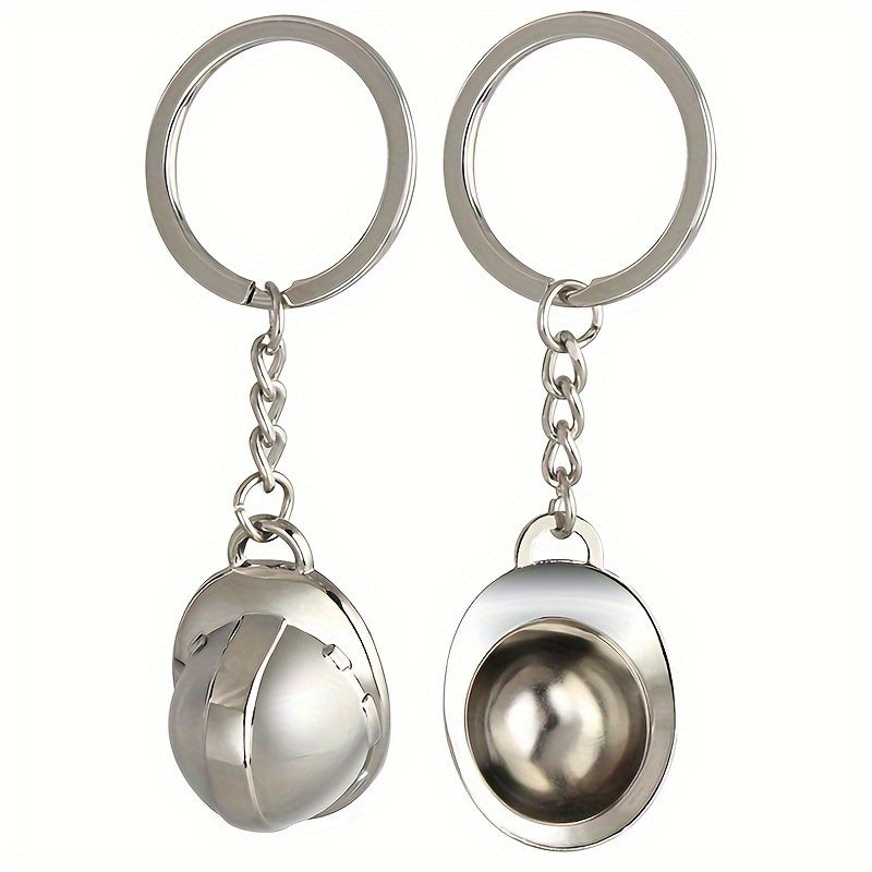 Helmet Keychain Mini Metal Hard Hat Keychain For Men