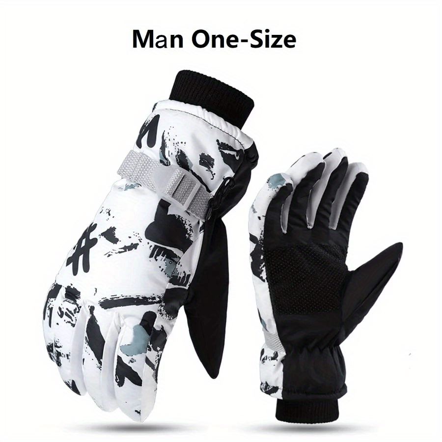 Winter Snowboard Skiing Gloves Unisex Waterproof Cycling
