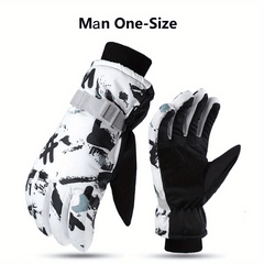 Winter Snowboard Skiing Gloves Unisex Waterproof Cycling