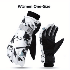 Winter Snowboard Skiing Gloves Unisex Waterproof Cycling