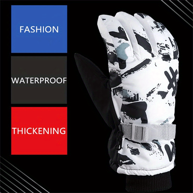 Winter Snowboard Skiing Gloves Unisex Waterproof Cycling