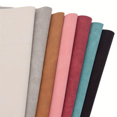 1pc A4 Brown Multicolor Frosted Leather Fabric For Sewing Apparel Costumes Craft
