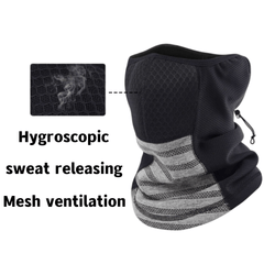 Winter Bike Scarf 3D Mesh Neck Cover Warm Ski Mask With Ear Protection