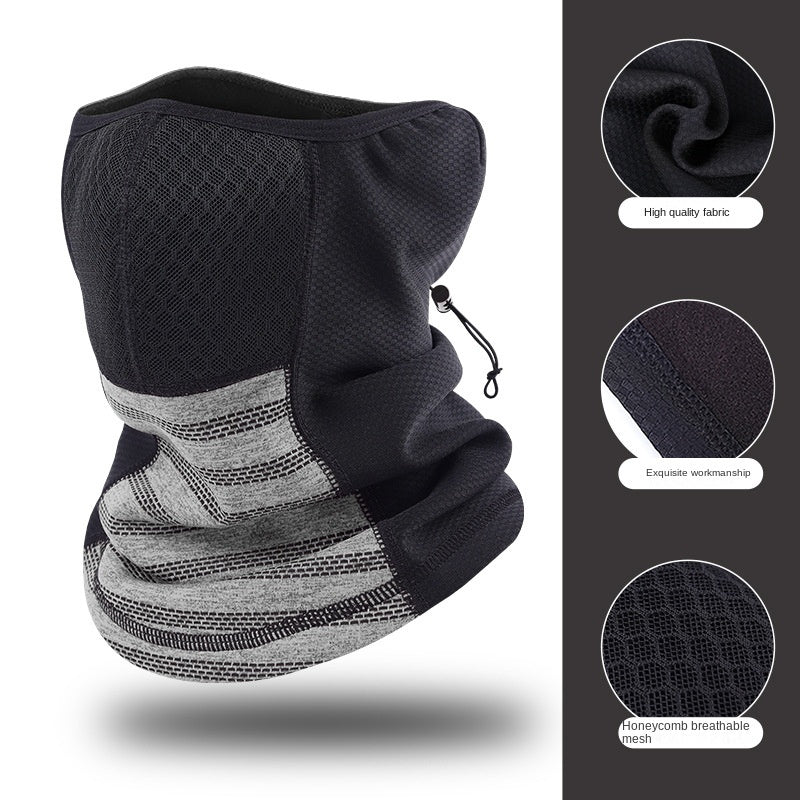 Winter Bike Scarf 3D Mesh Neck Cover Warm Ski Mask With Ear Protection