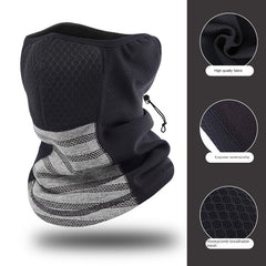 Winter Bike Scarf 3D Mesh Neck Cover Warm Ski Mask With Ear Protection