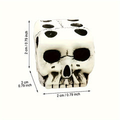 2pcs Halloween Skull Dices Party Game Toys Ornaments Gift