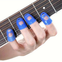 4 Silicone Finger Guards Fingertip Covers Various Color