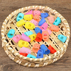 4 Silicone Finger Guards Fingertip Covers Various Color