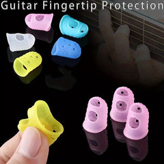 4 Silicone Finger Guards Fingertip Covers Various Color