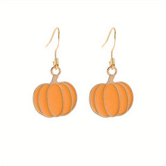 Funny Halloween Ghost Pumpkin Bat Earrings