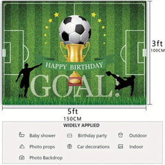 Football Sports Birthday Background Cloth Party Decoration Flag Cloth