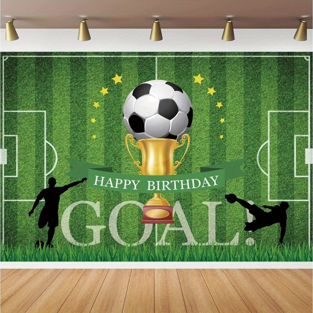 Football Sports Birthday Background Cloth Party Decoration Flag Cloth