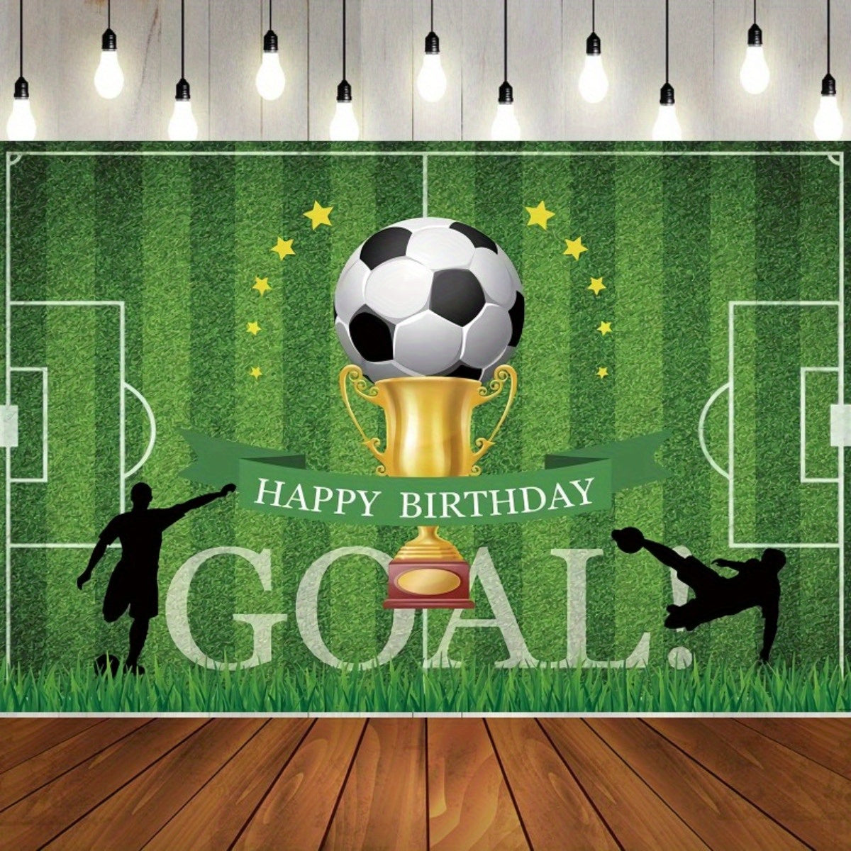 Football Sports Birthday Background Cloth Party Decoration Flag Cloth
