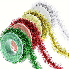 3 Yard Christmas Tinsel Ribbon Metallic Garland Glitter