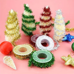 3 Yard Christmas Tinsel Ribbon Metallic Garland Glitter