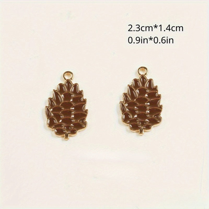 Thanksgiving Fall Pendant Turkey Pumpkin Maple Leaf Key Chain Necklace