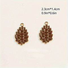 Thanksgiving Fall Pendant Turkey Pumpkin Maple Leaf Key Chain Necklace
