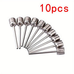10pcs Stainless Steel Sport Ball Pump Needles for Football Basketball Soccer