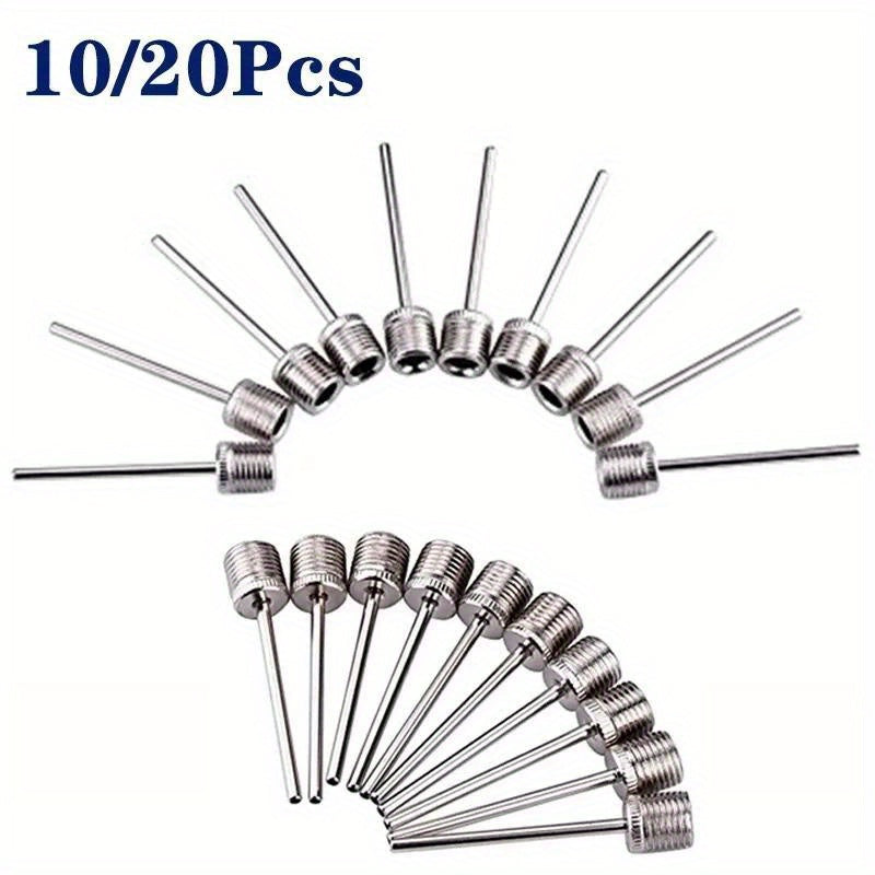 10pcs Stainless Steel Sport Ball Pump Needles for Football Basketball Soccer