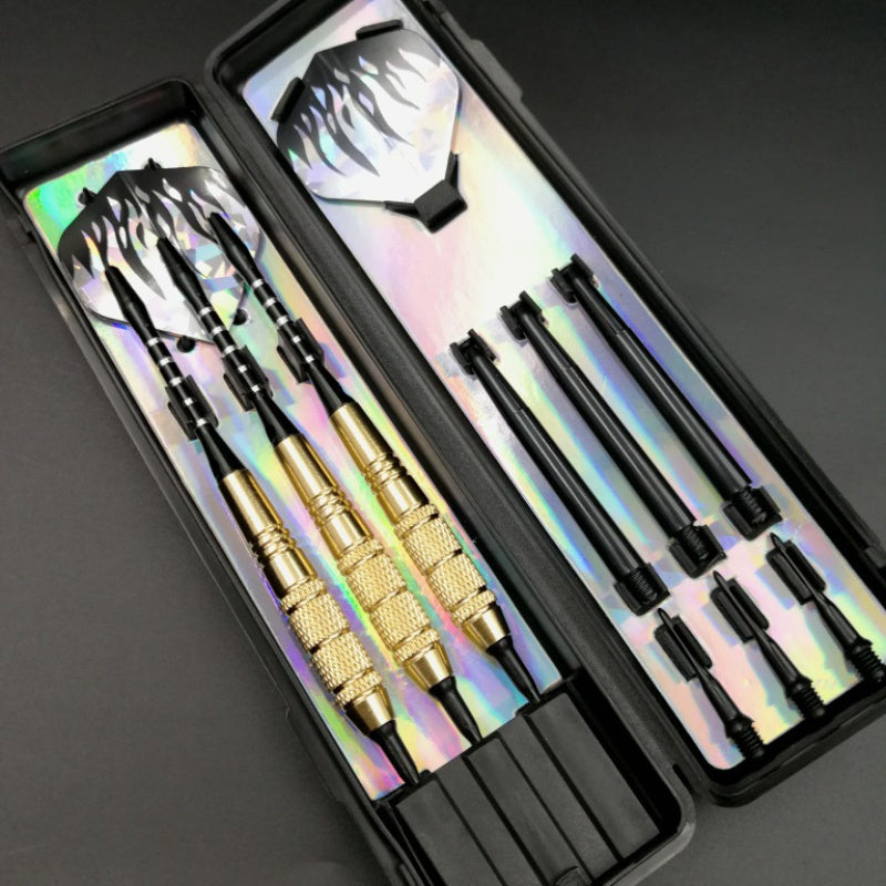 3pc Pure Copper Dart Set with Plastic Head - 3 Shafts, 3 Wings