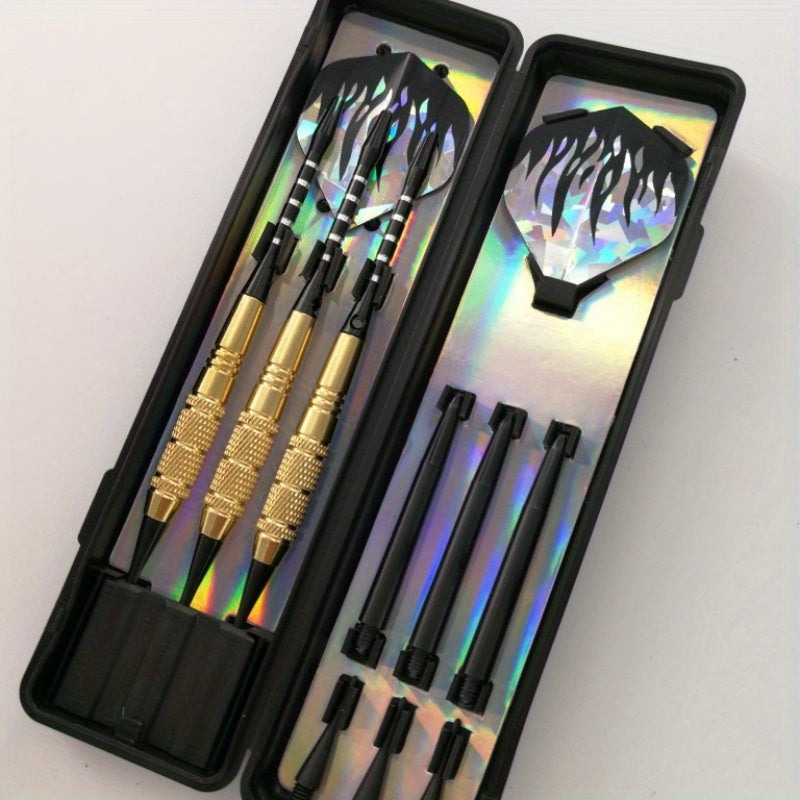 3pc Pure Copper Dart Set with Plastic Head - 3 Shafts, 3 Wings