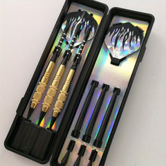 3pc Pure Copper Dart Set with Plastic Head - 3 Shafts, 3 Wings