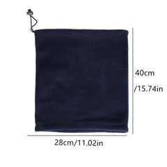 Winter Cycling Hat Mask Neck Guard Flannel Scarf